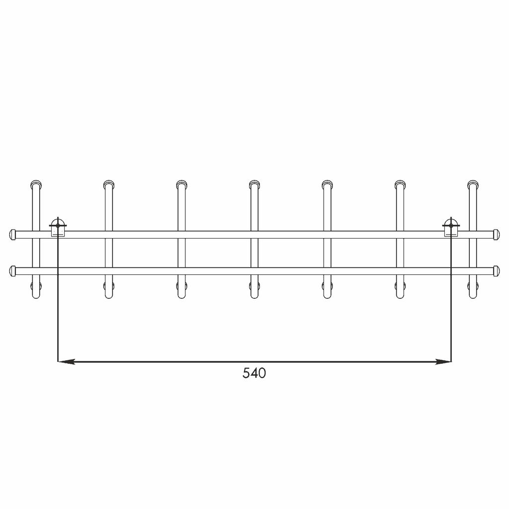 Вешалка "Норма 7" Коричневый