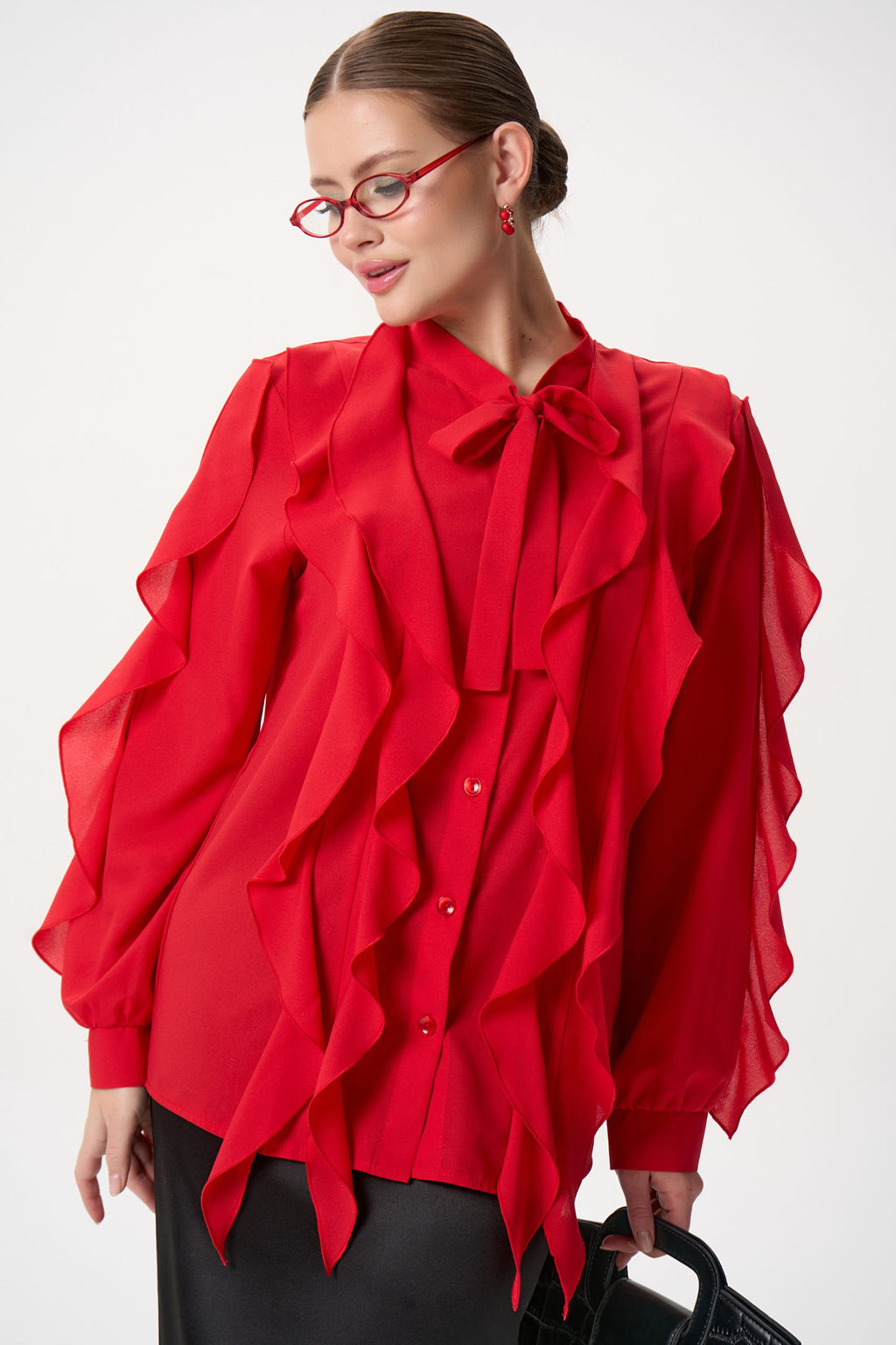 Рубашка Кристл (красный) - Эльза фото 15