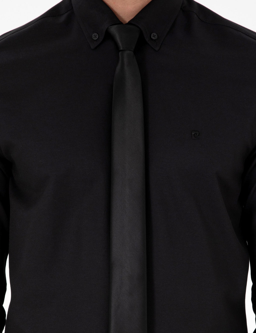 Siyah Slim Fit Uzun Kollu G_mlek - Pierre cardin фото 6