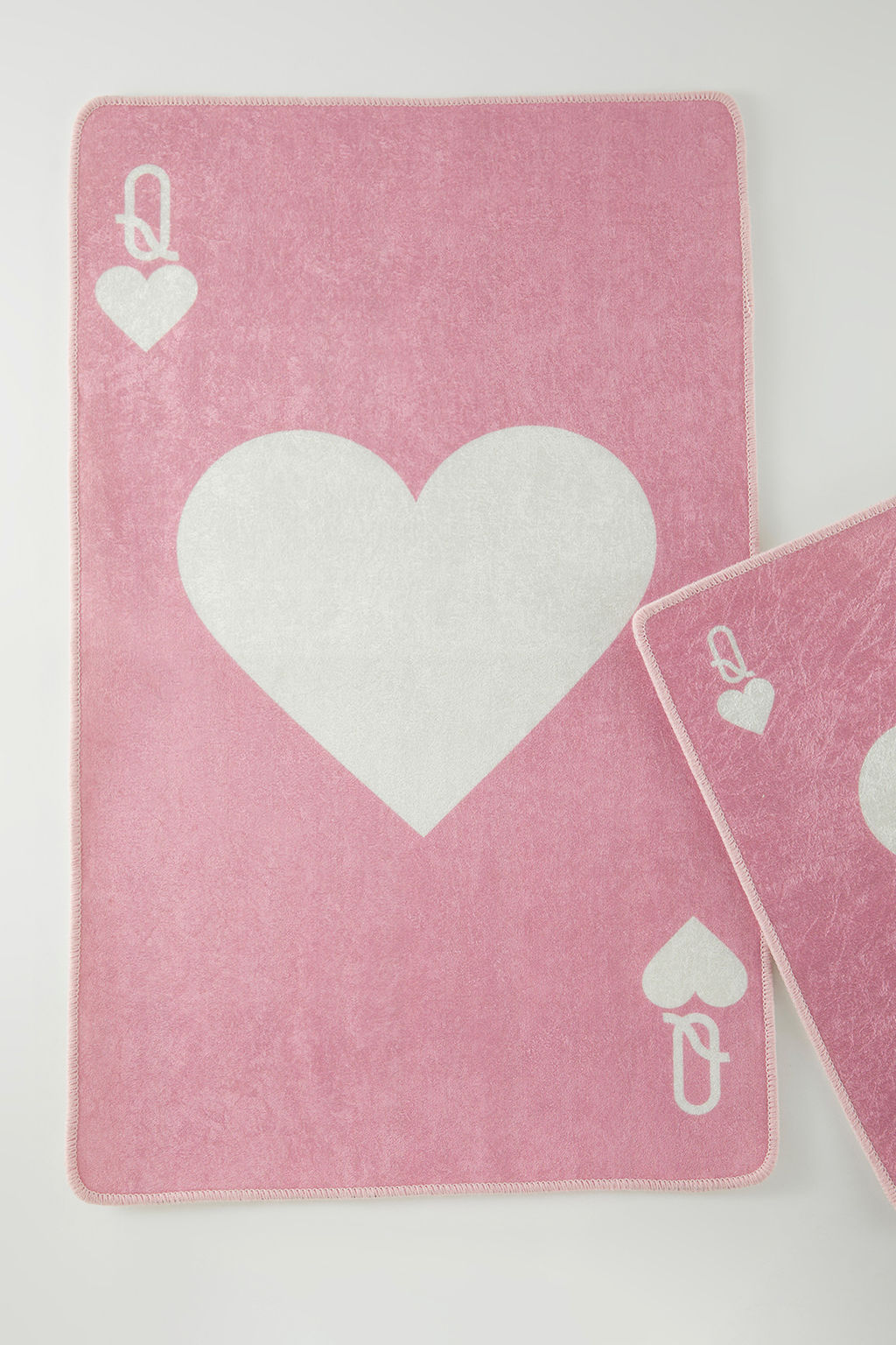 Trendyolmilla Home 2li Kalp Bask?l? Kayd?rmaz Tabanl? Banyo Paspas Seti TPHSS25BPS00012  фото 2