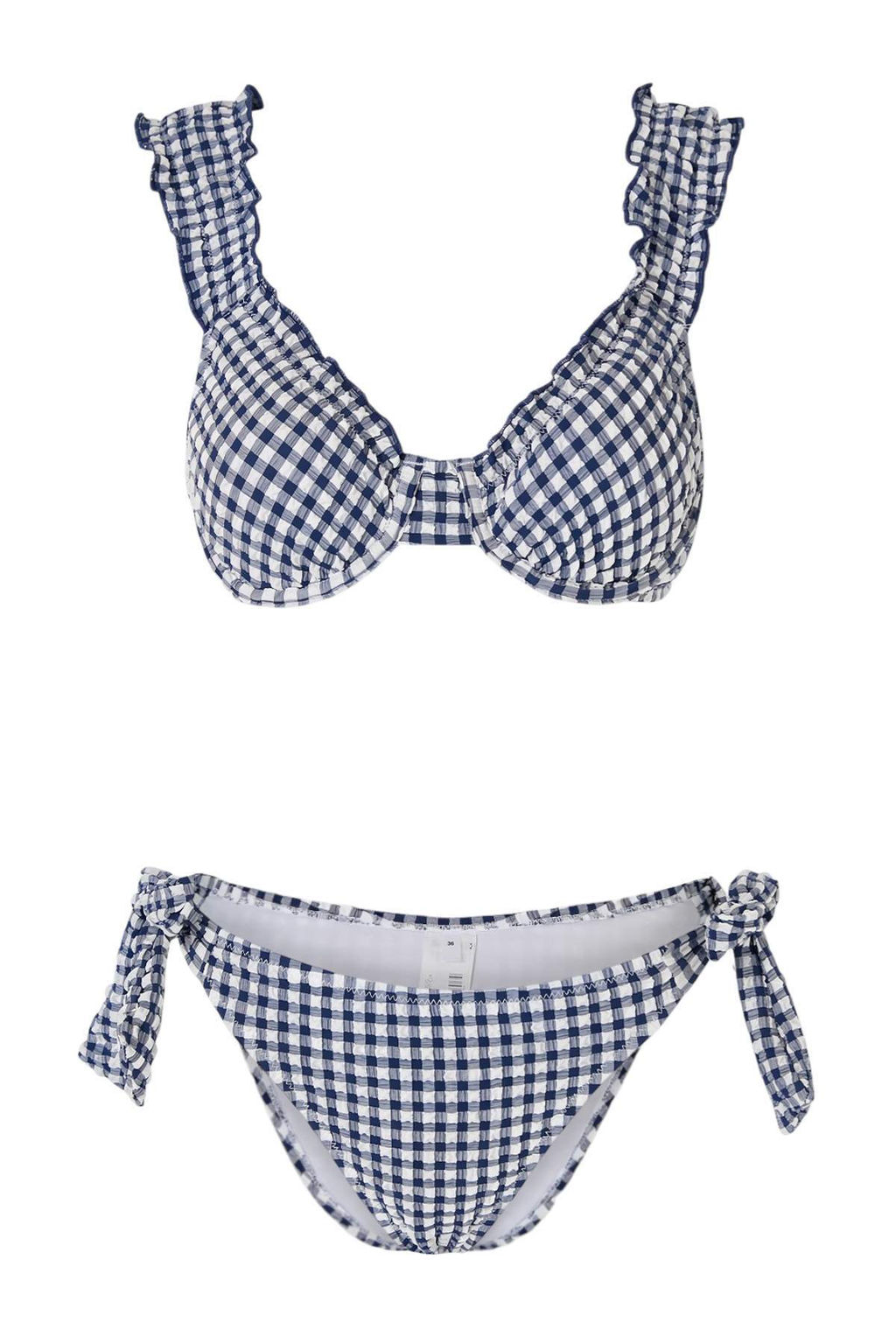 TRENDYOLMILLA Potikare Desenli Bralette Dokulu Regular Pretty Bikini Tak?m? TBESS25BT00035 фото 11