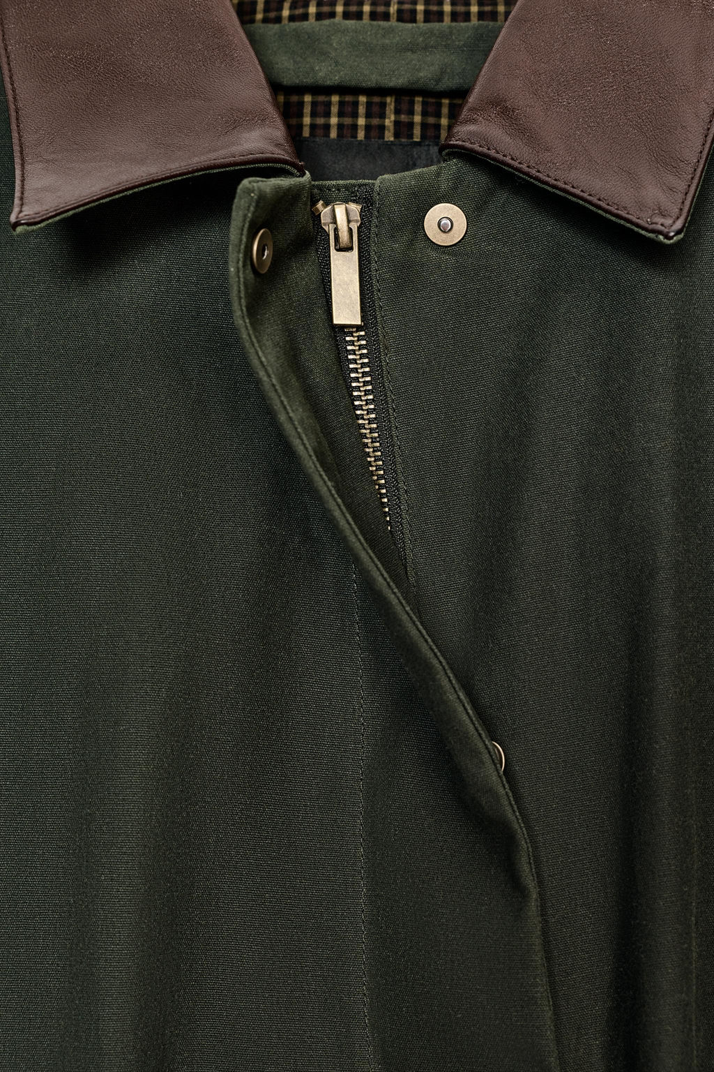 CONTRAST LEATHER COLLAR TRENCH COAT ZW COLLECTION - Zara фото 9