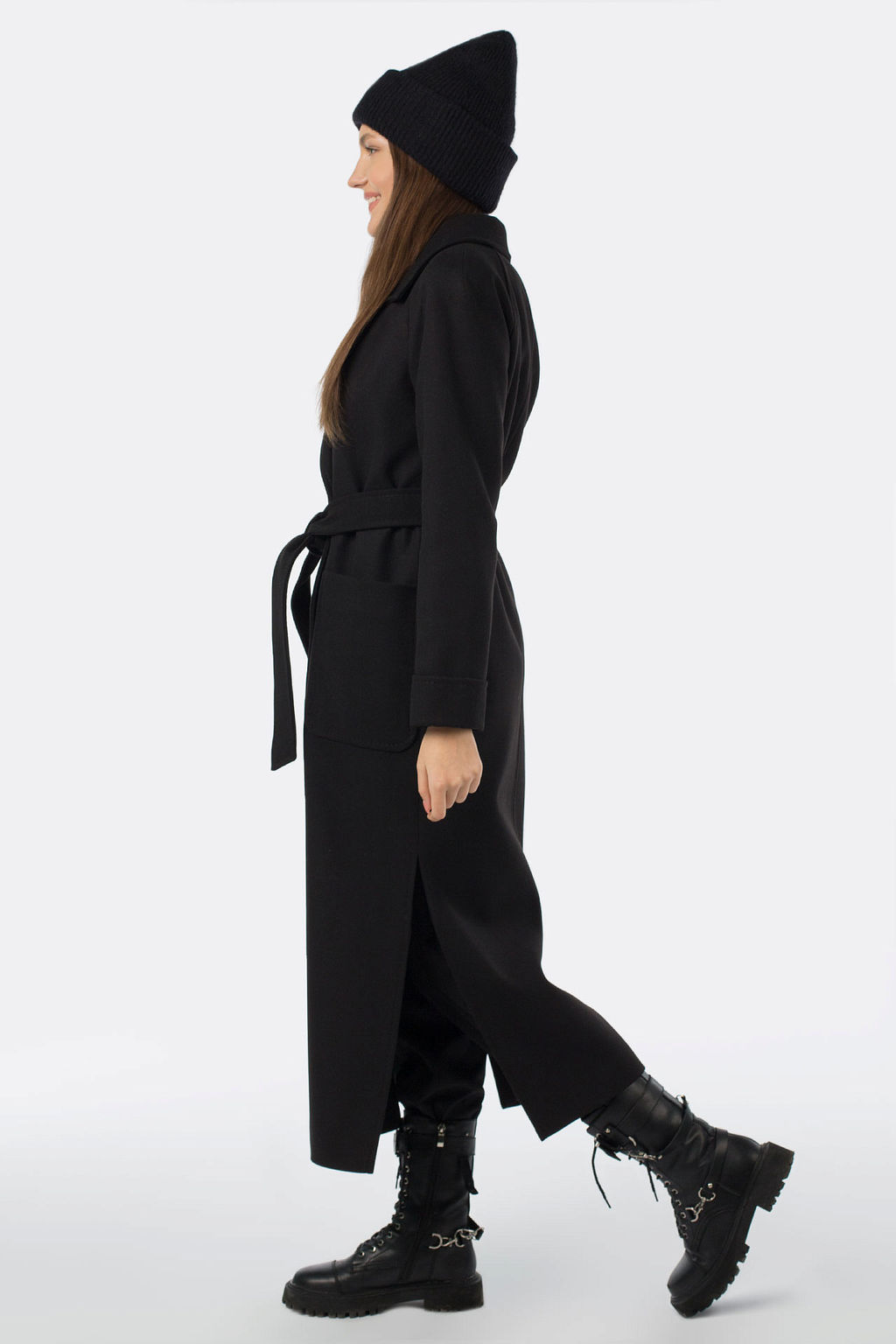 01-10818 Пальто женское демисезонное Classic Reserve (пояс) - El podio фото 8