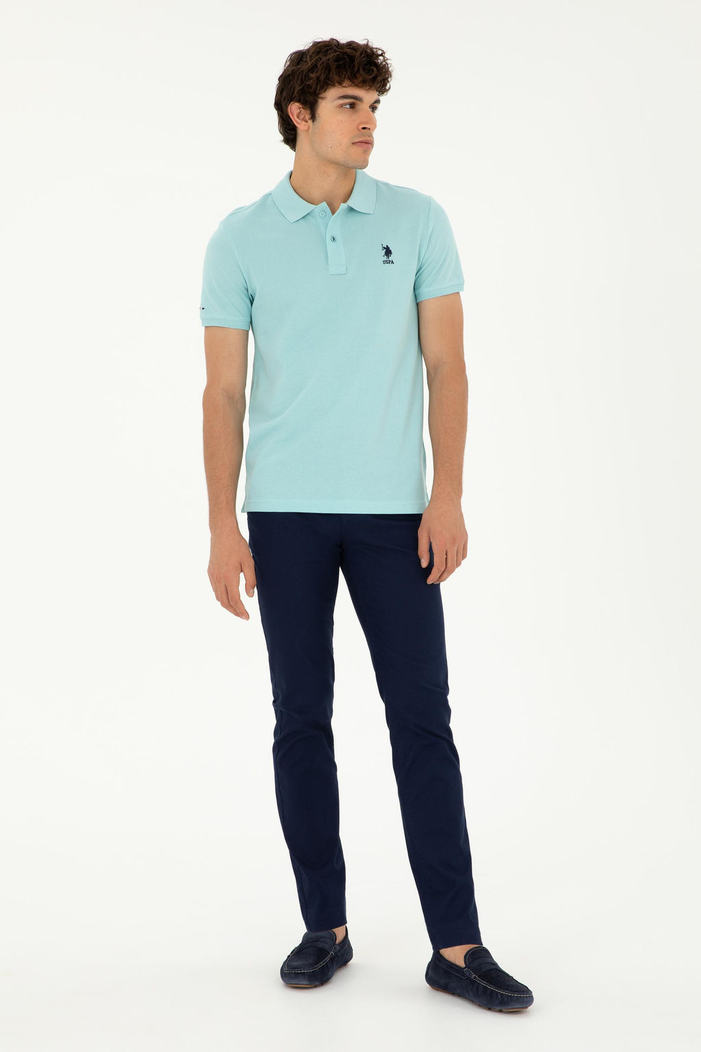 Erkek Slim Fit Lacivert Kanvas / Chino Pantolon