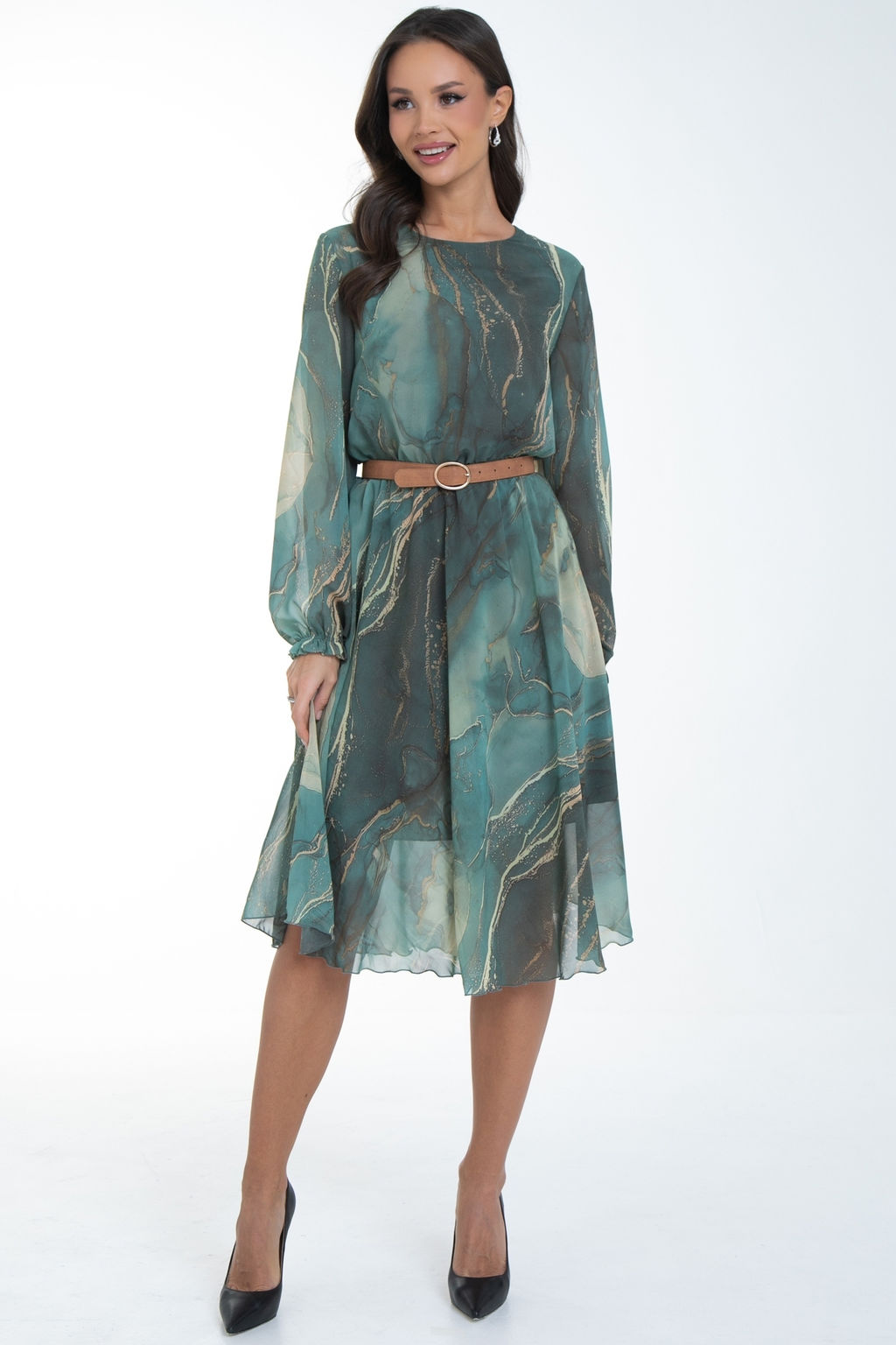 Платье Очарование шифона (грин) - Diolche фото 3