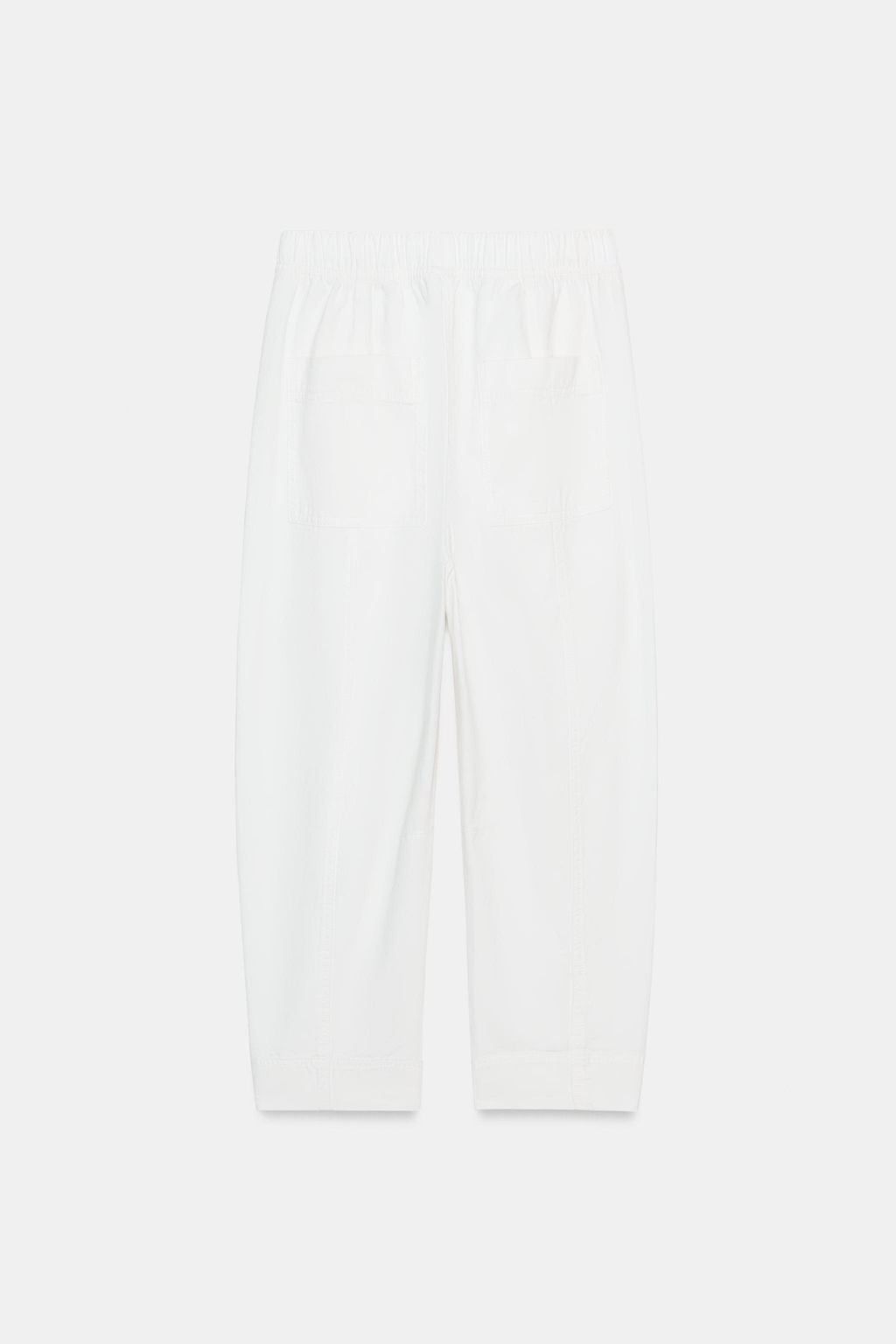 PANTAL?N CINTURA EL?STICA / Blanco - Zara фото 7