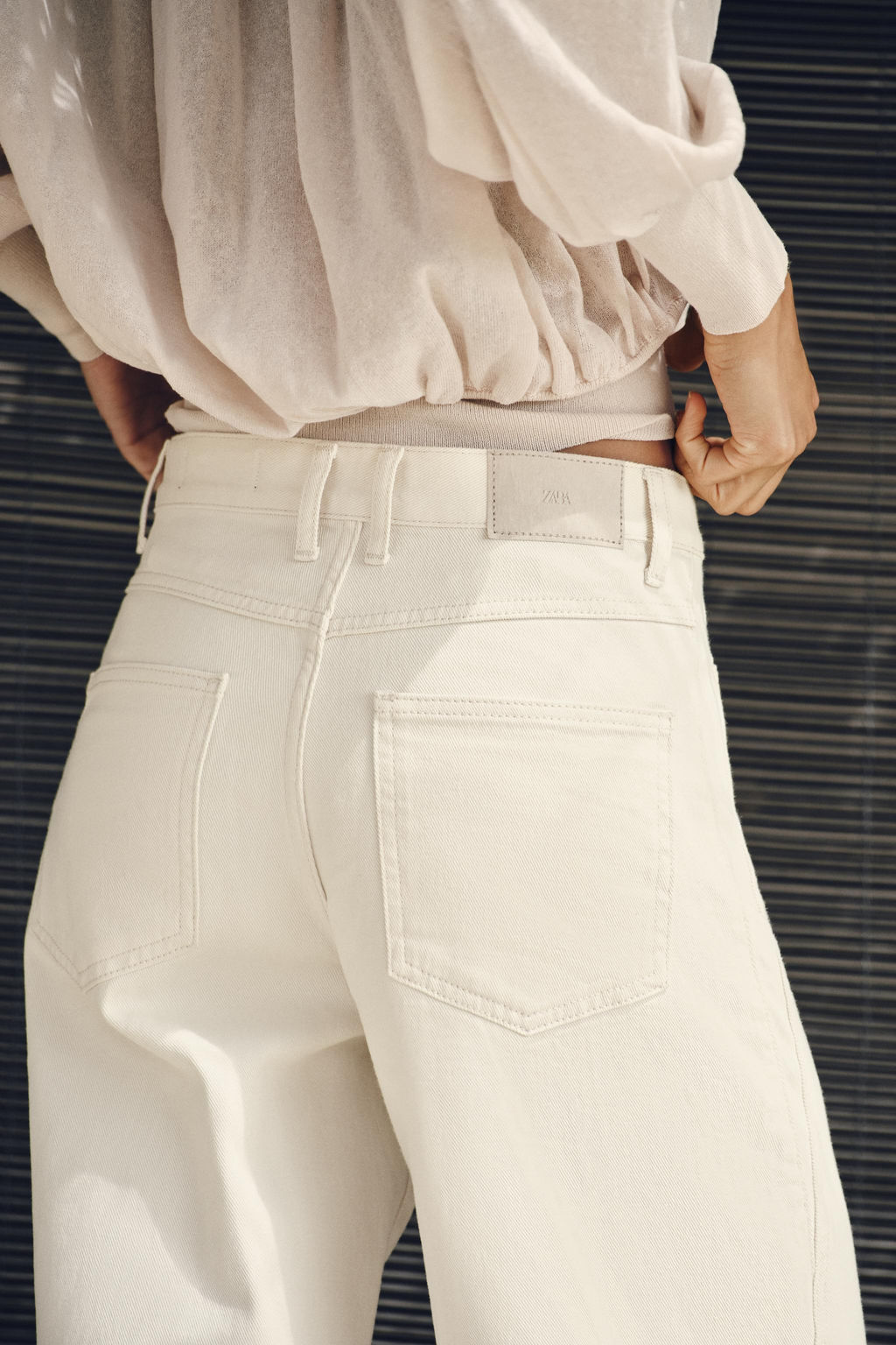 JEANS Z1975 WIDE LEG TIRO ALTO / Crudo - Zara фото 5