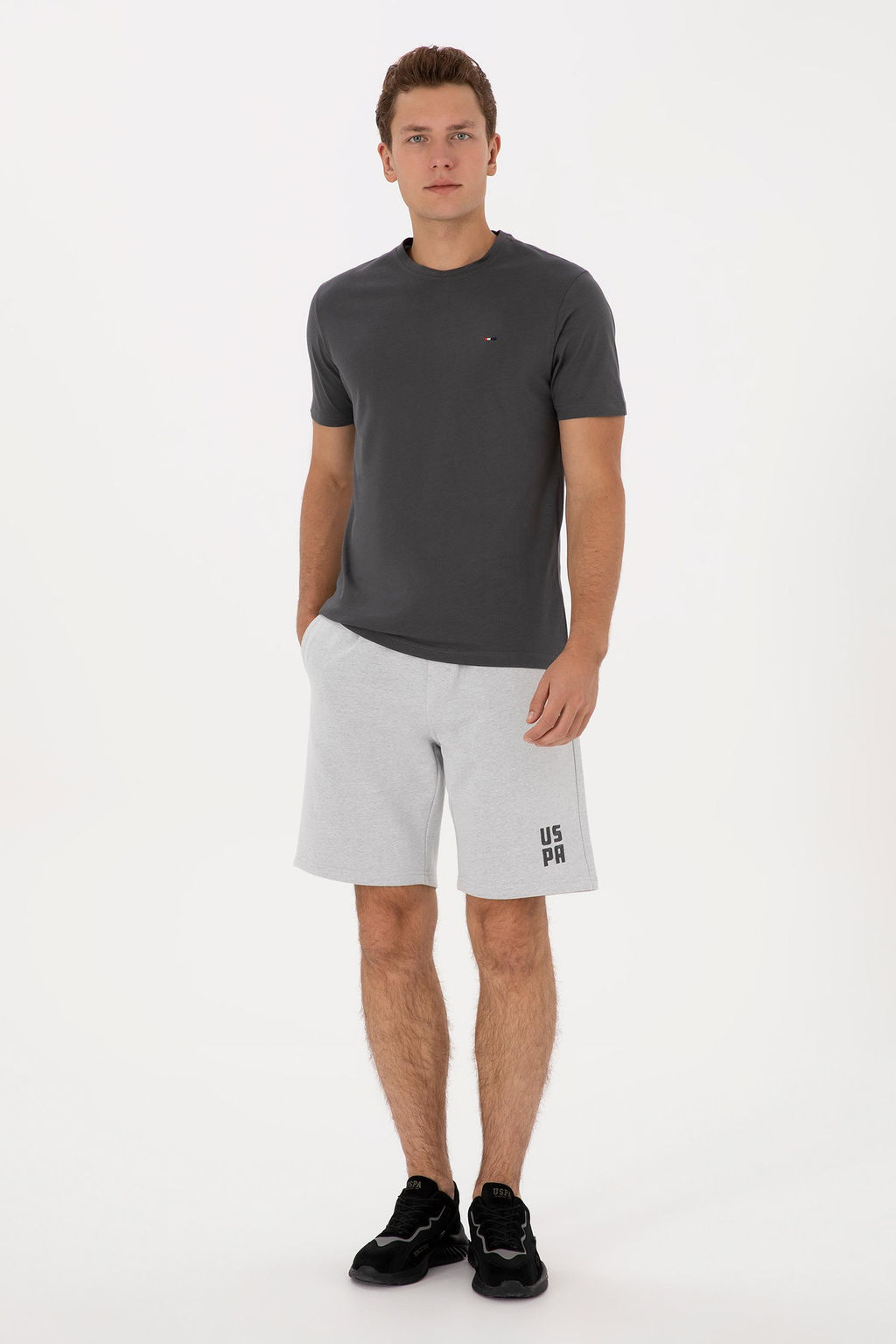 Erkek Gri Melanj _rme _ort - U.s. polo assn фото 3