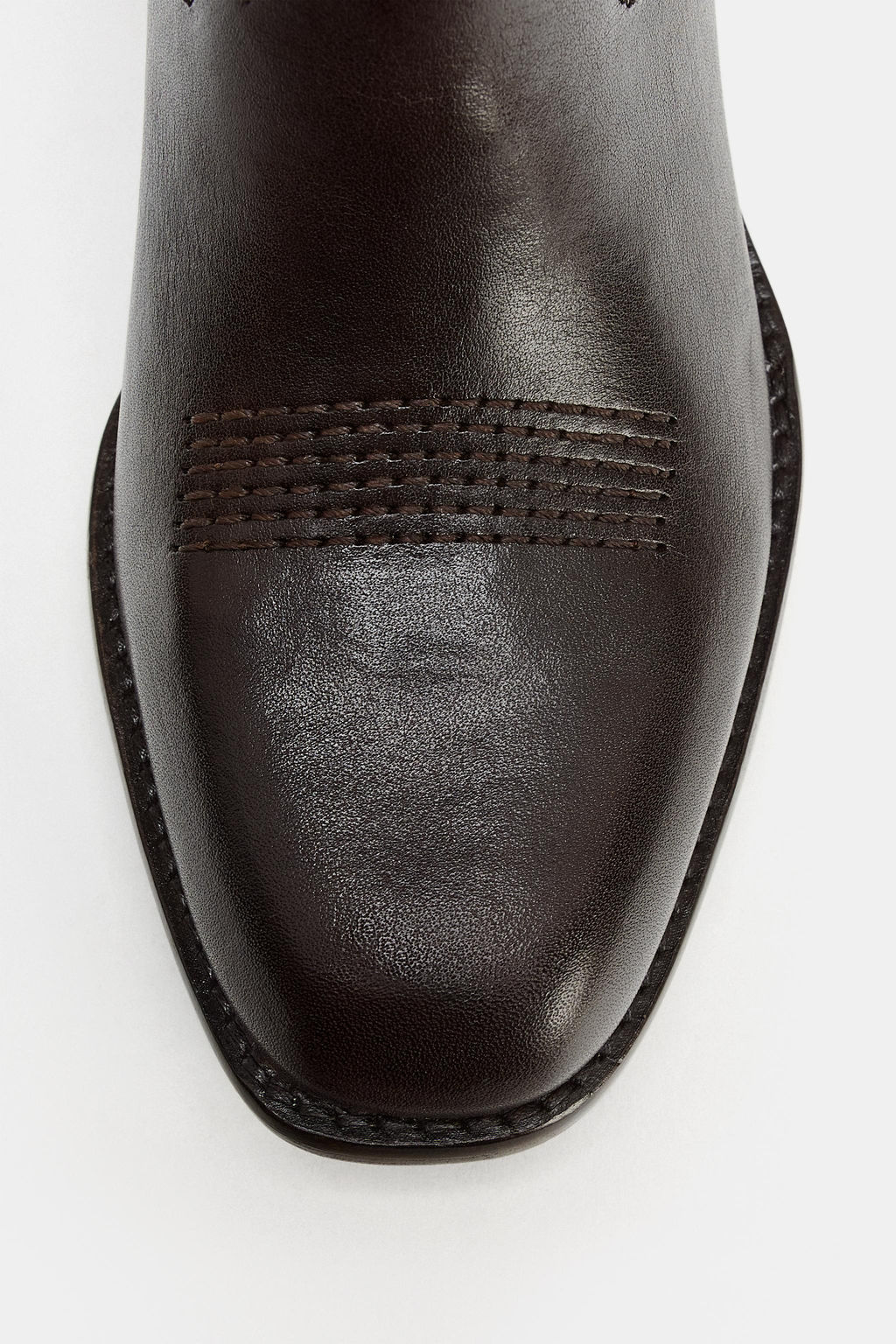 BOT?N PIEL COWBOY ANILLAS / Marr?n - Zara фото 5