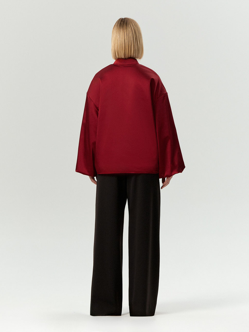 ЕМКА / Сатиновый бомбер на молнии - Emka фото 5