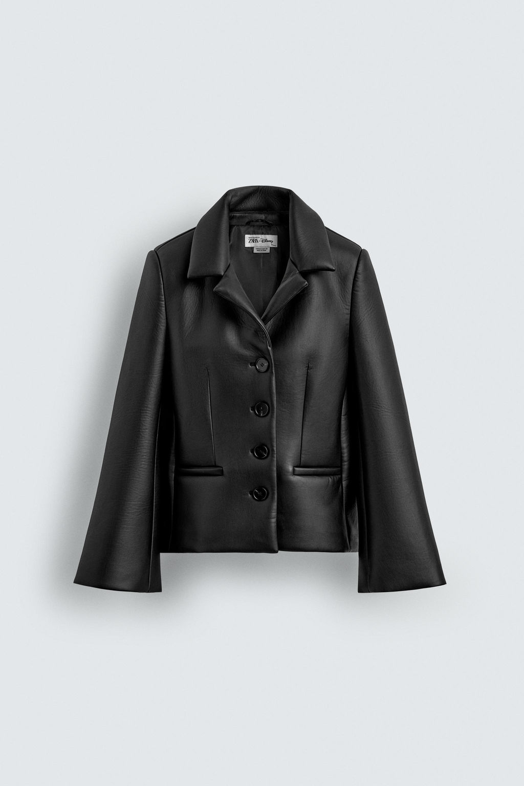 FITTED LEATHER EFFECT BLAZER HARRY LAMBERT FOR ZARA X DISNEY  фото 2