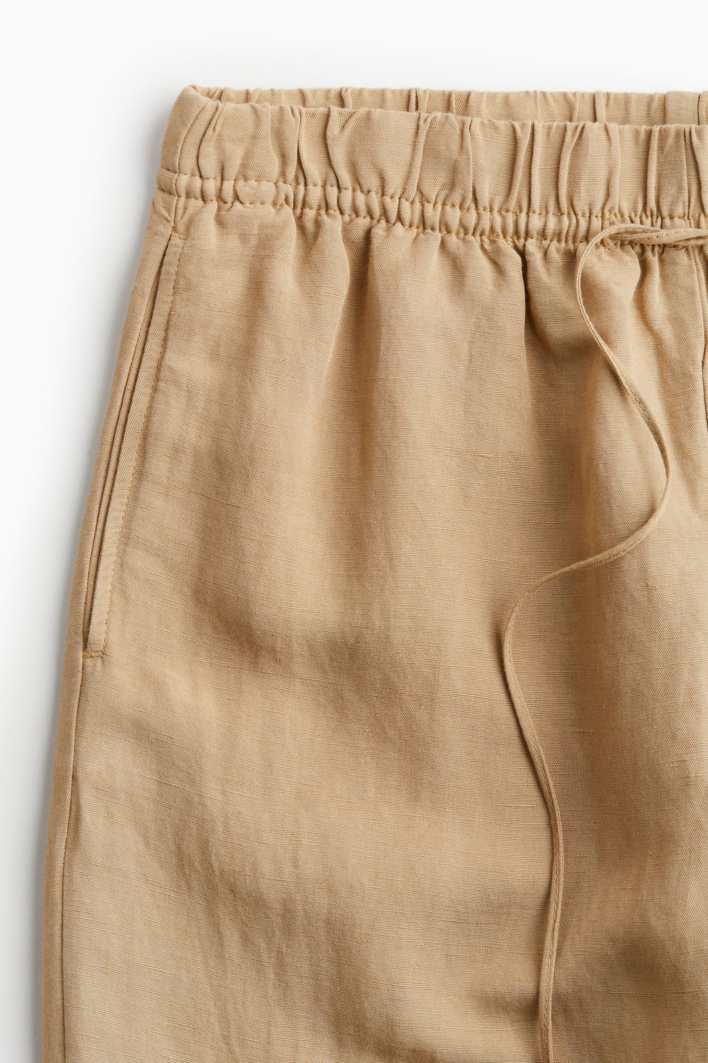 Pantalon sin cierre en mezcla de lino - H&m фото 5