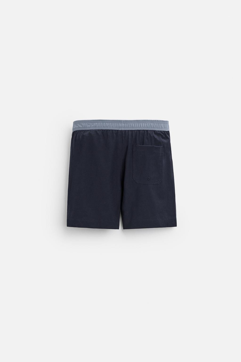 CONTRAST REGULAR SWIMMING TRUNKS - Zara фото 2