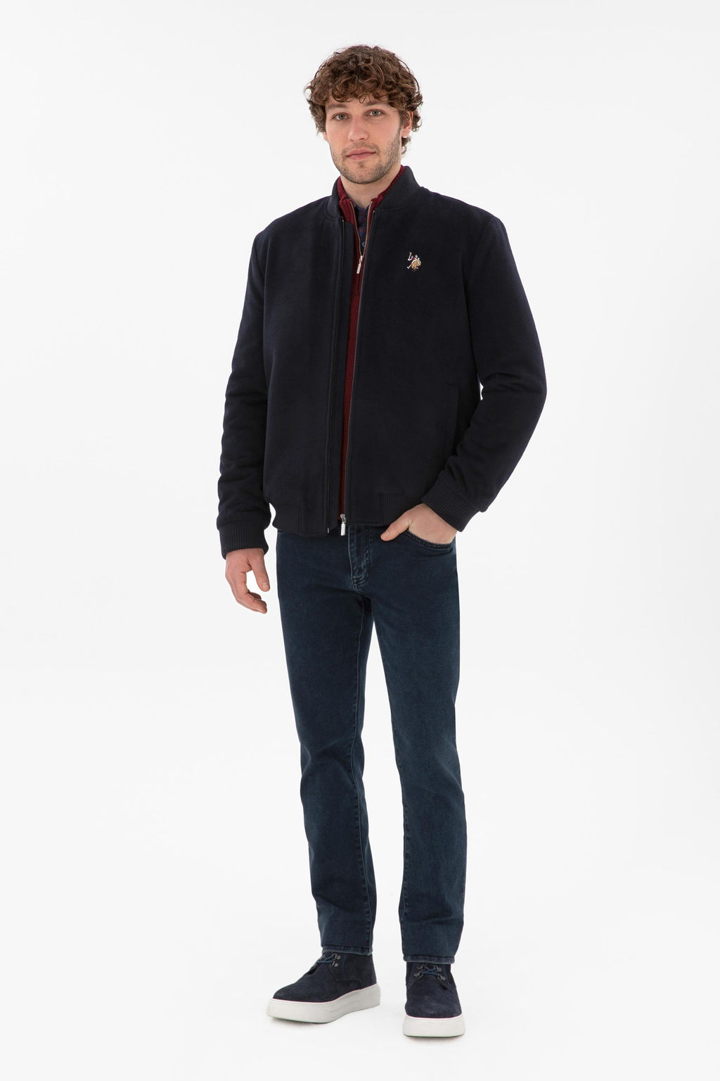 Мужской темно -синий блюдо Неожиданная скидка в корзине - U.s. polo assn фото 4