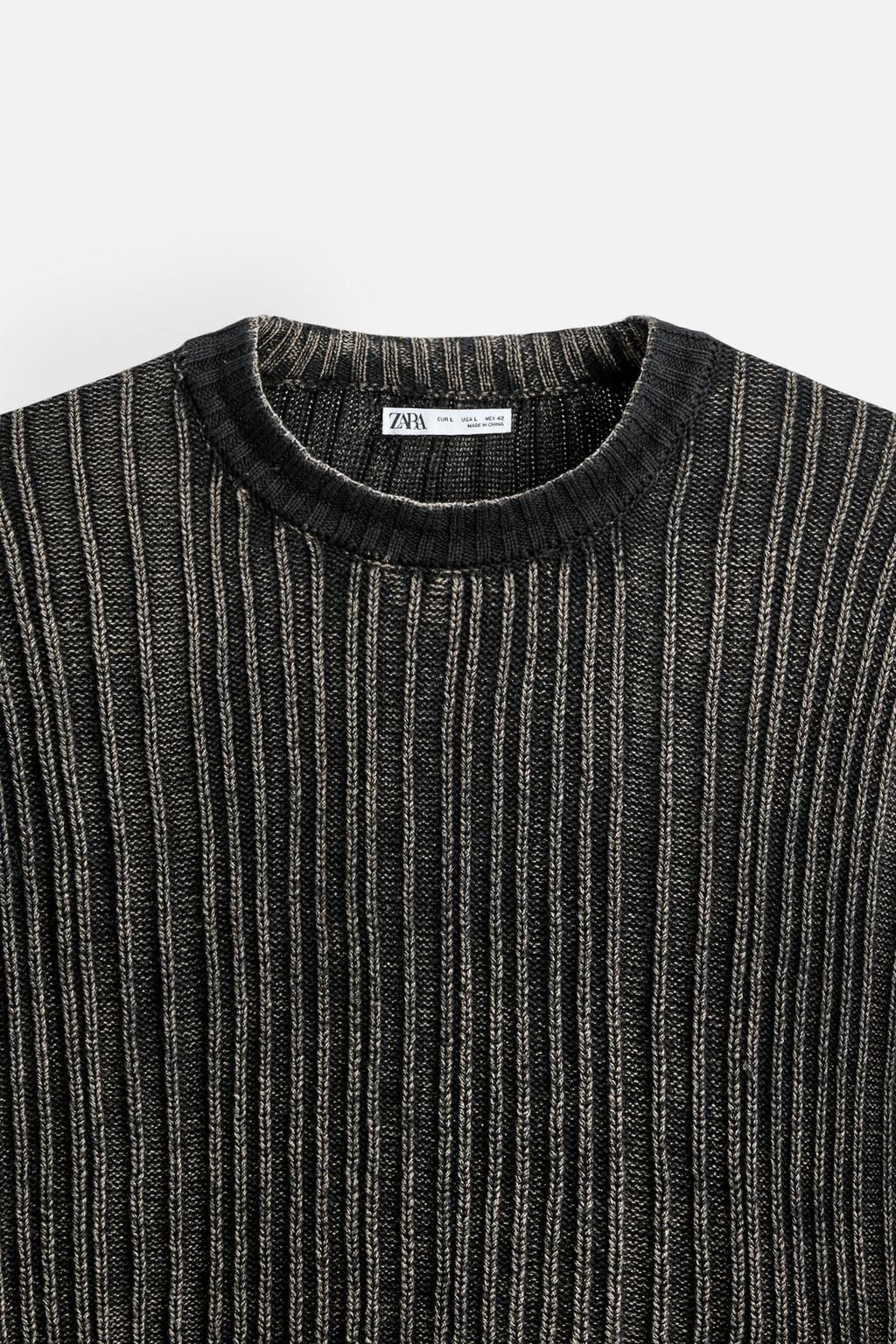 TEXTURED PRINTED SWEATER - Zara фото 8