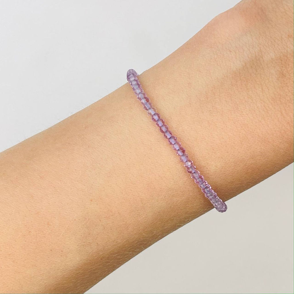 Браслет из лавандового Аметиста 17,5 см +