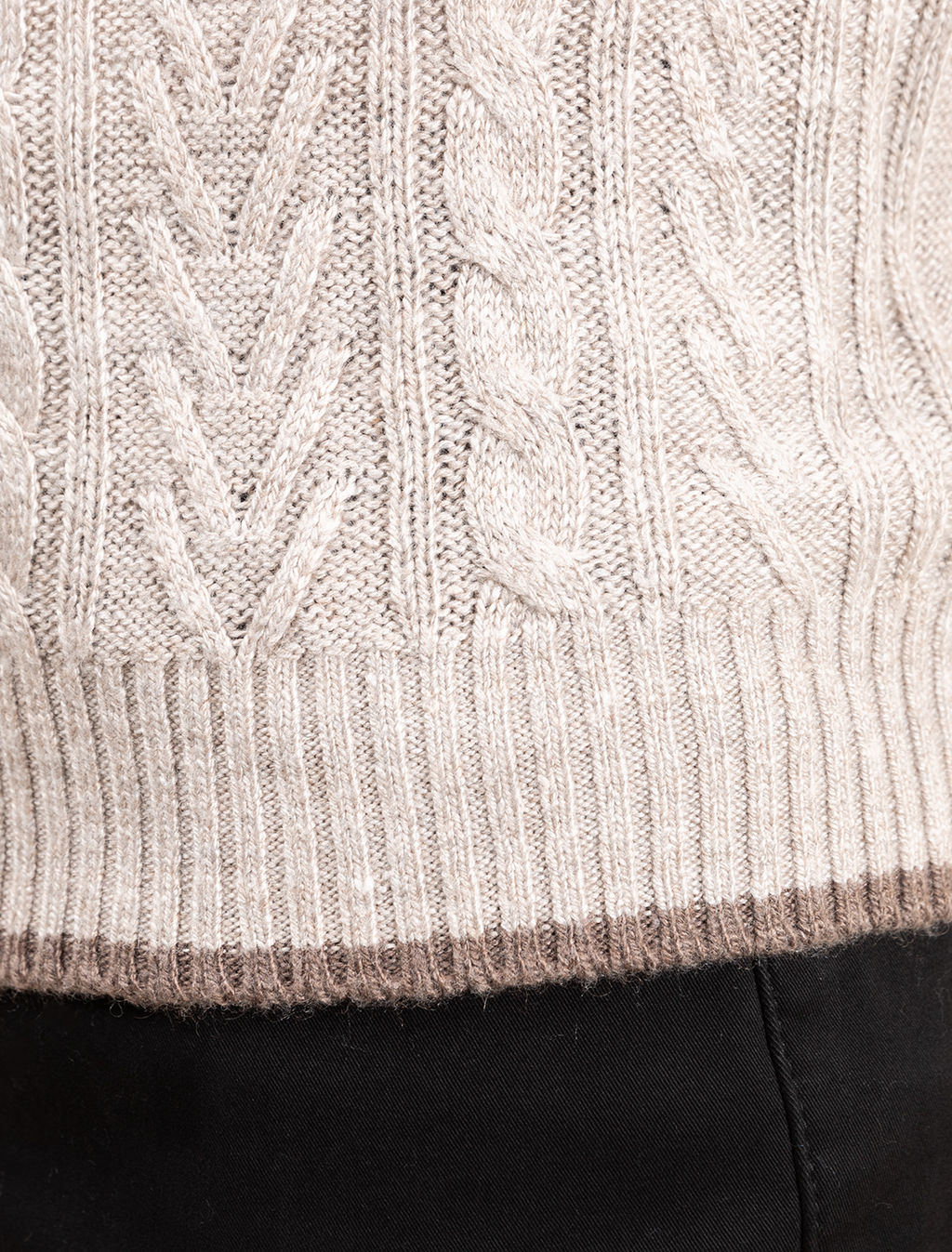 VILATTE / Свитер фактурной крупной вязки с металлической молнией  фото 3