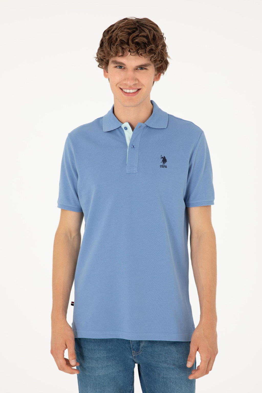 Мужская темно-синяя базовая футболка Неожиданная скидка в корзине - U.s. polo assn фото 3