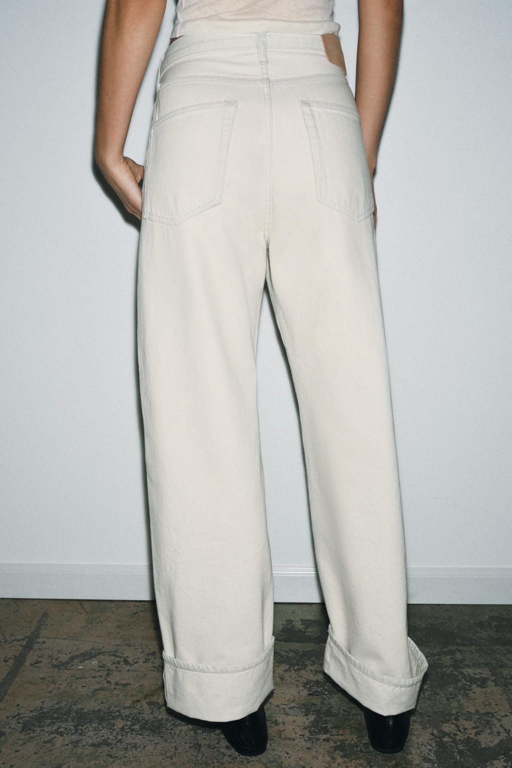 JEANS ZW COLLECTION BAGGY TIRO MEDIO / Azul claro - Zara фото 4