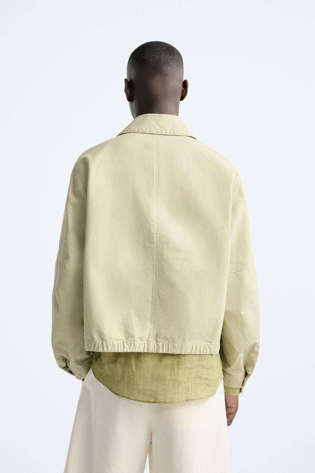 CROPPED FIT JACKET WITH POCKETS - Zara фото 4