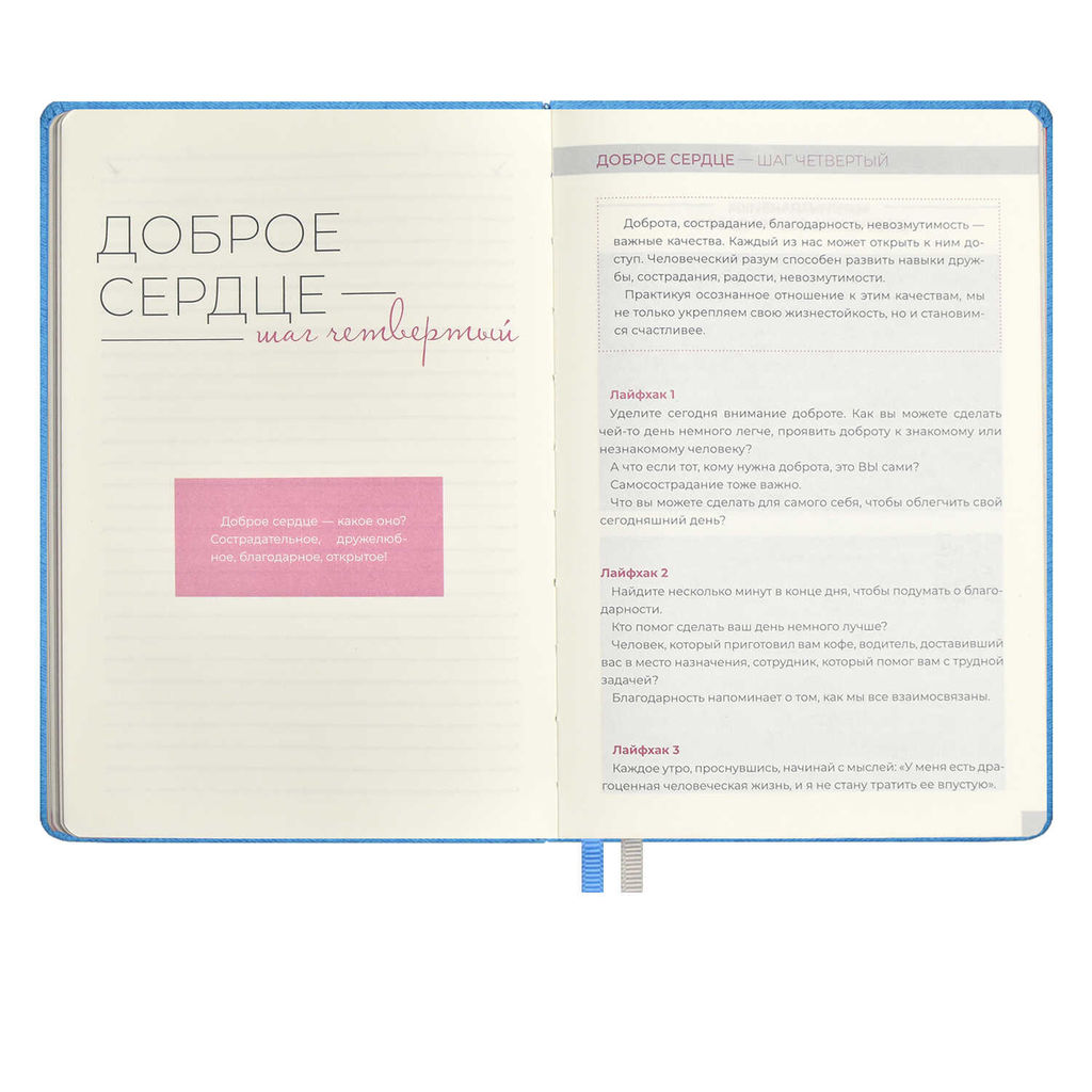 Ежедневник недатированный ESCALADA, А5, 160 л., арт. 63971/ 15 5 ШАГОВ К СЧАСТЬЮ  фото 18