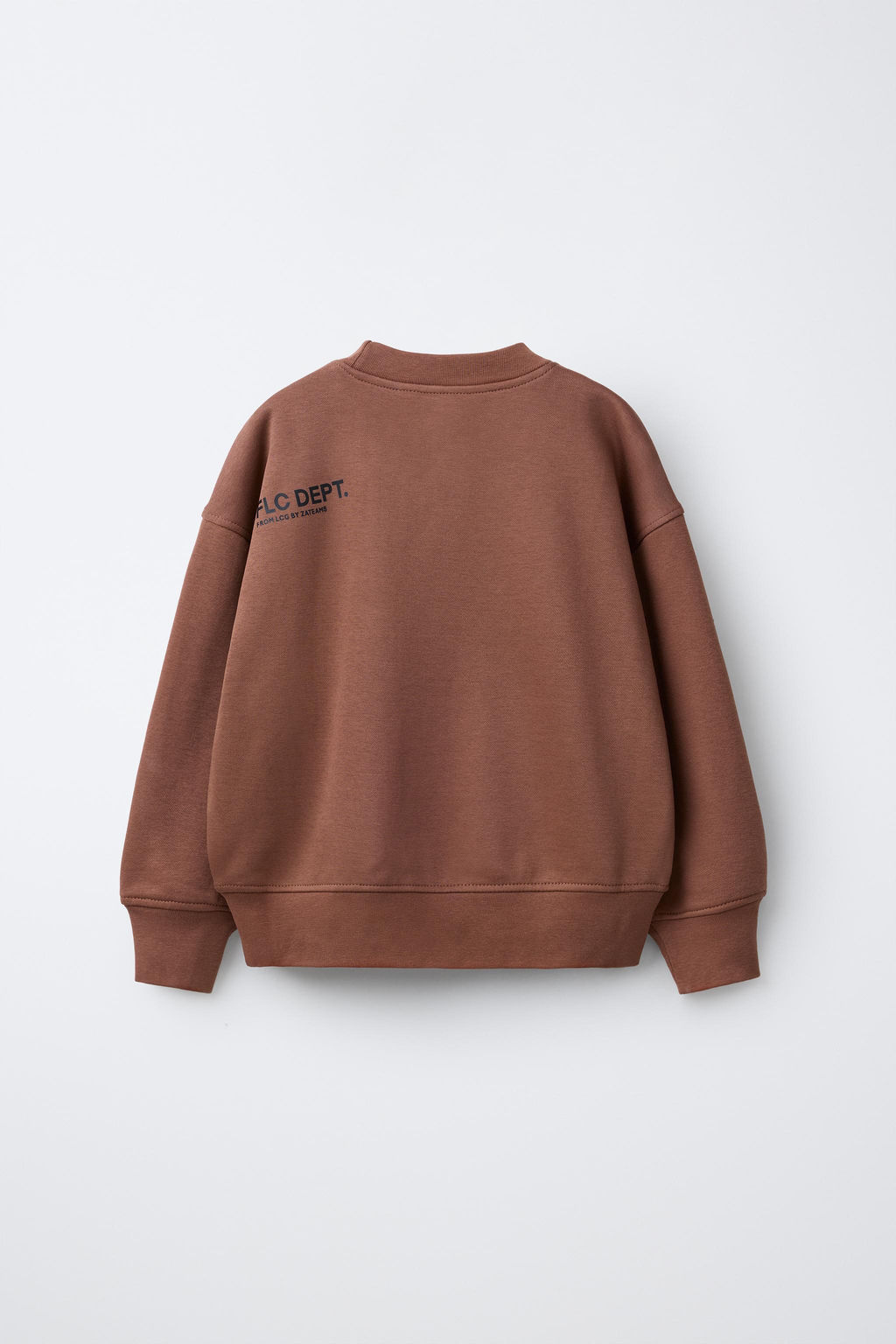SUDADERA B?SICA TEXTO Y ETIQUETA / Marr?n - Zara фото 2