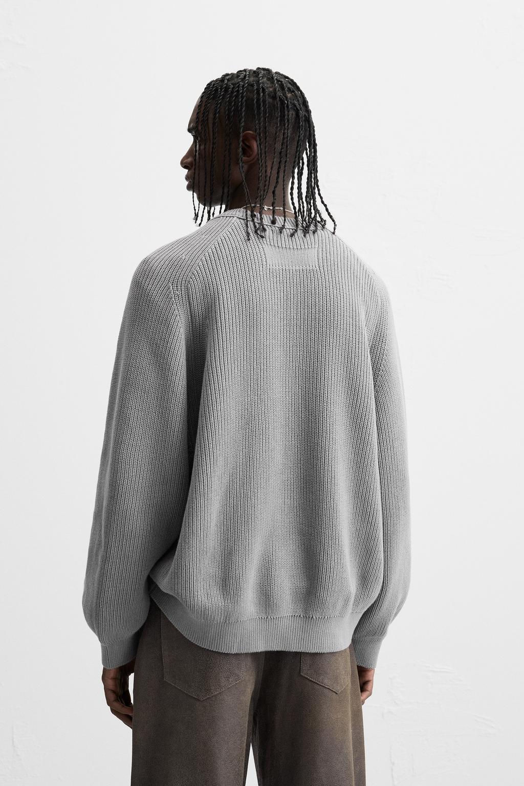 TEXTURED RELAXED FIT SWEATER - Zara фото 11