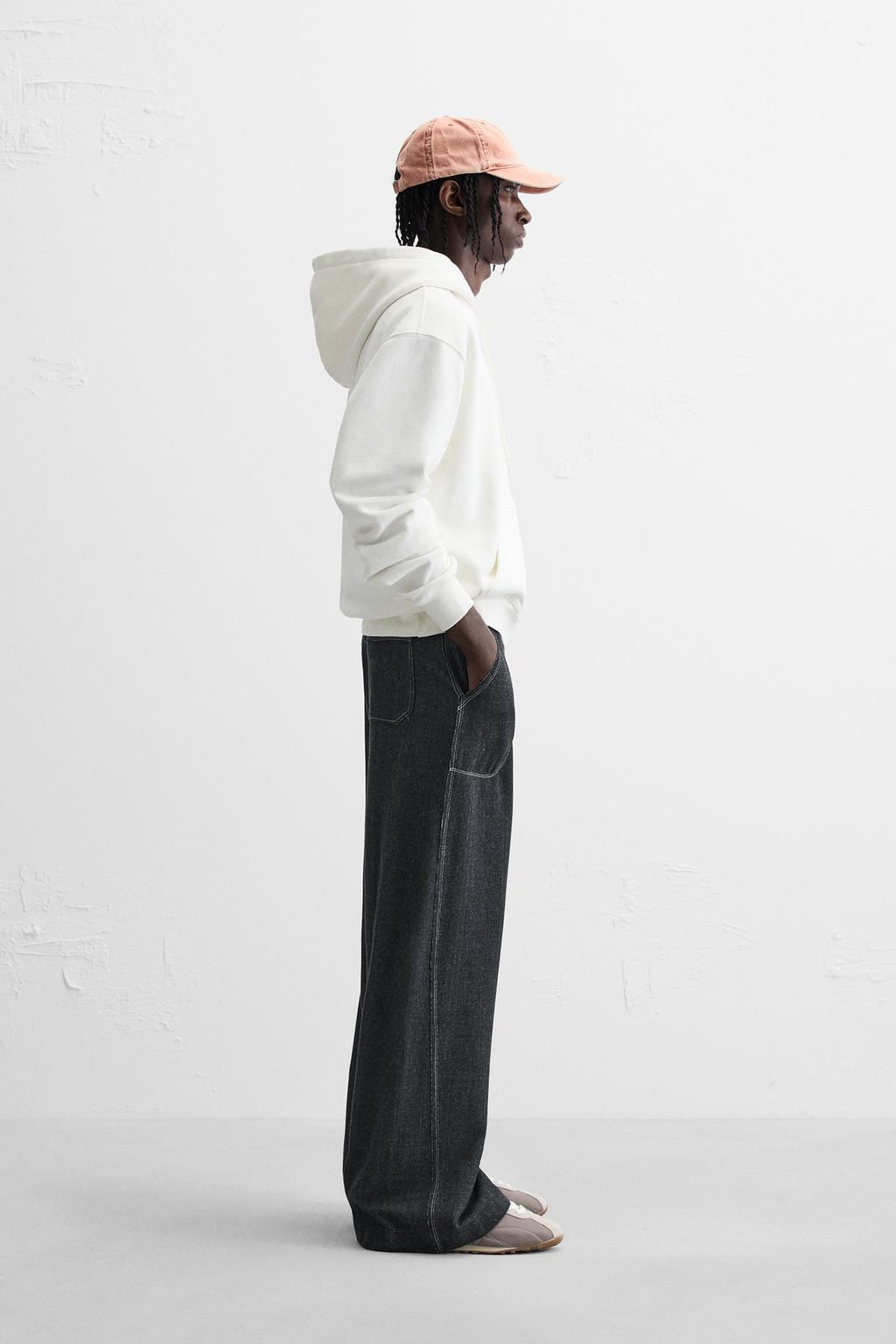 JOGGER TROUSERS WITH CONTRAST TOPSTITCHING - Zara фото 4