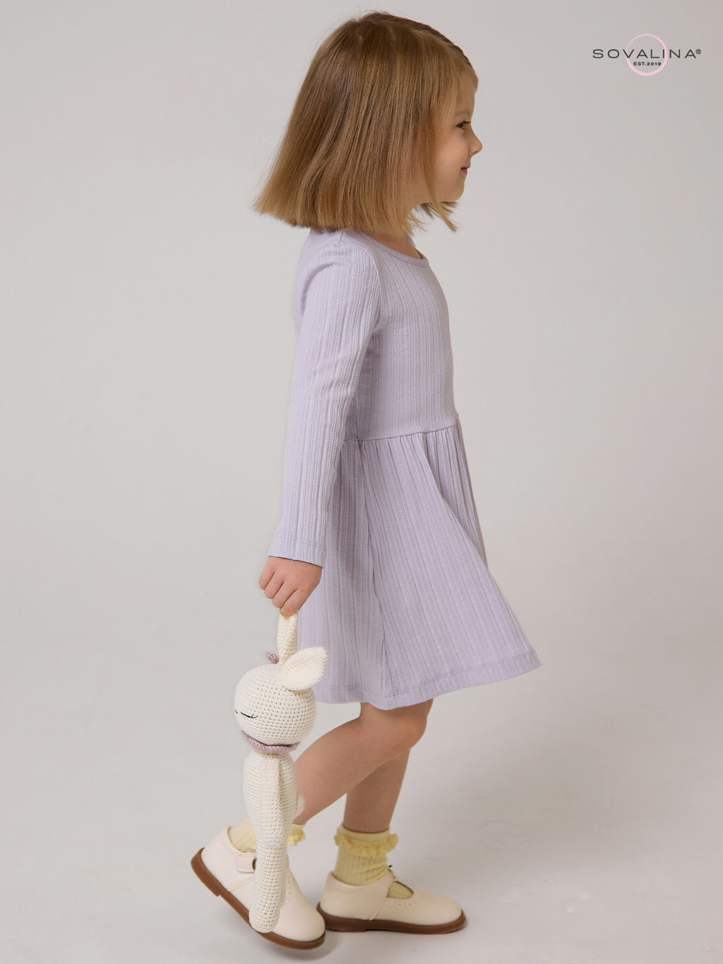 Платье Эля косичка лаванда - Sovalina фото 8