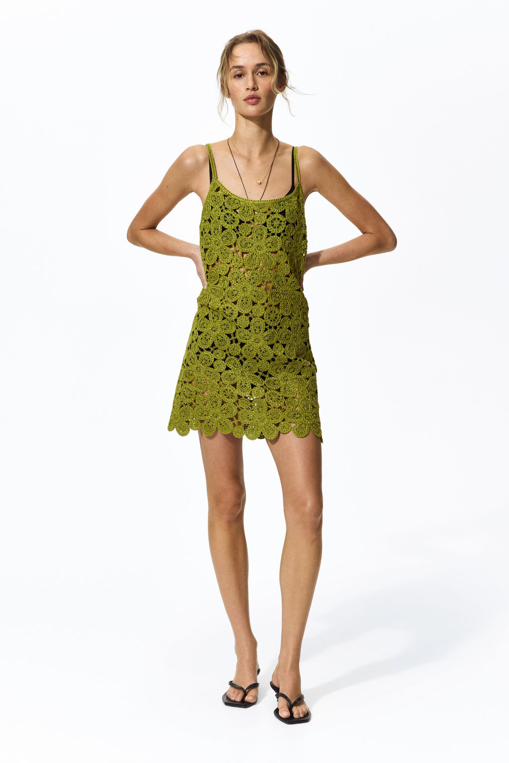 Minivestido efecto crochet - H&m фото 2