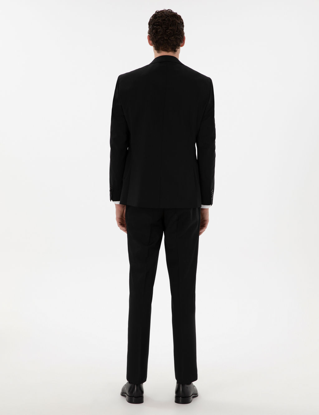 Siyah Slim Fit Y_n Tak_m Elbise