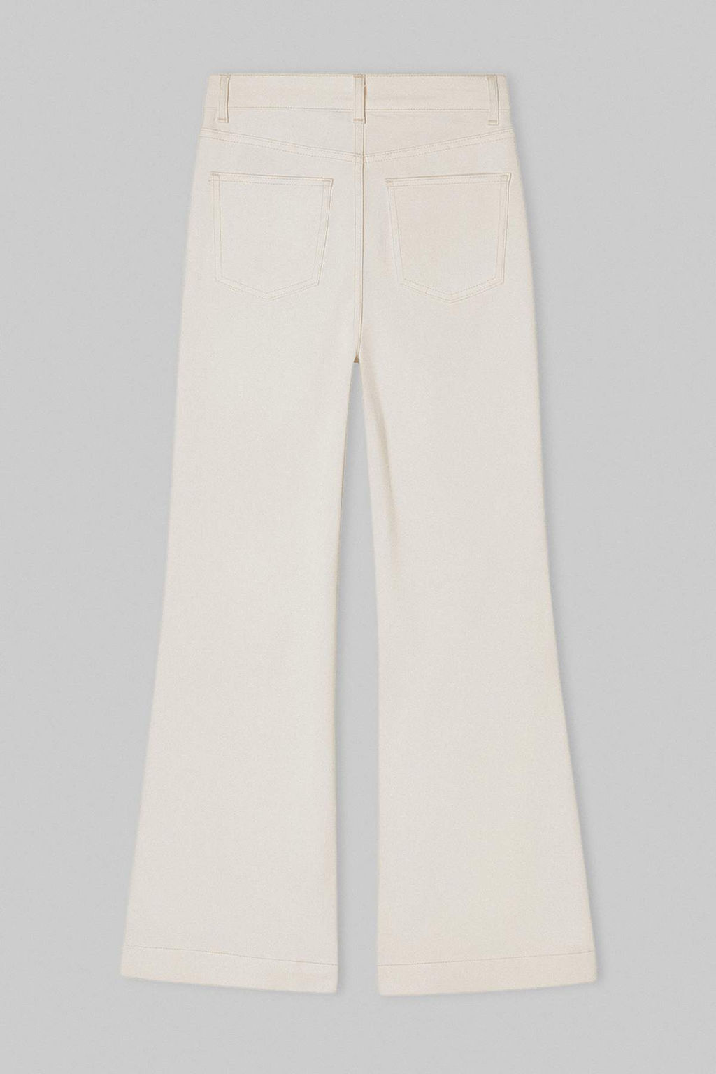 Ekru Yuksek Bel Orta Esnek Ispanyol Paca Flare Jeans TWOSS26JE00253 - Trendyolmilla фото 6
