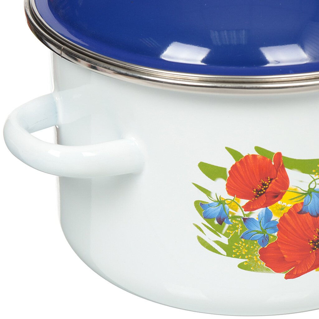 ЭМ_Кастрюля 2,0 л цил. ДЕКОЛЬ ОБОД н/о, арт. 6MD161М