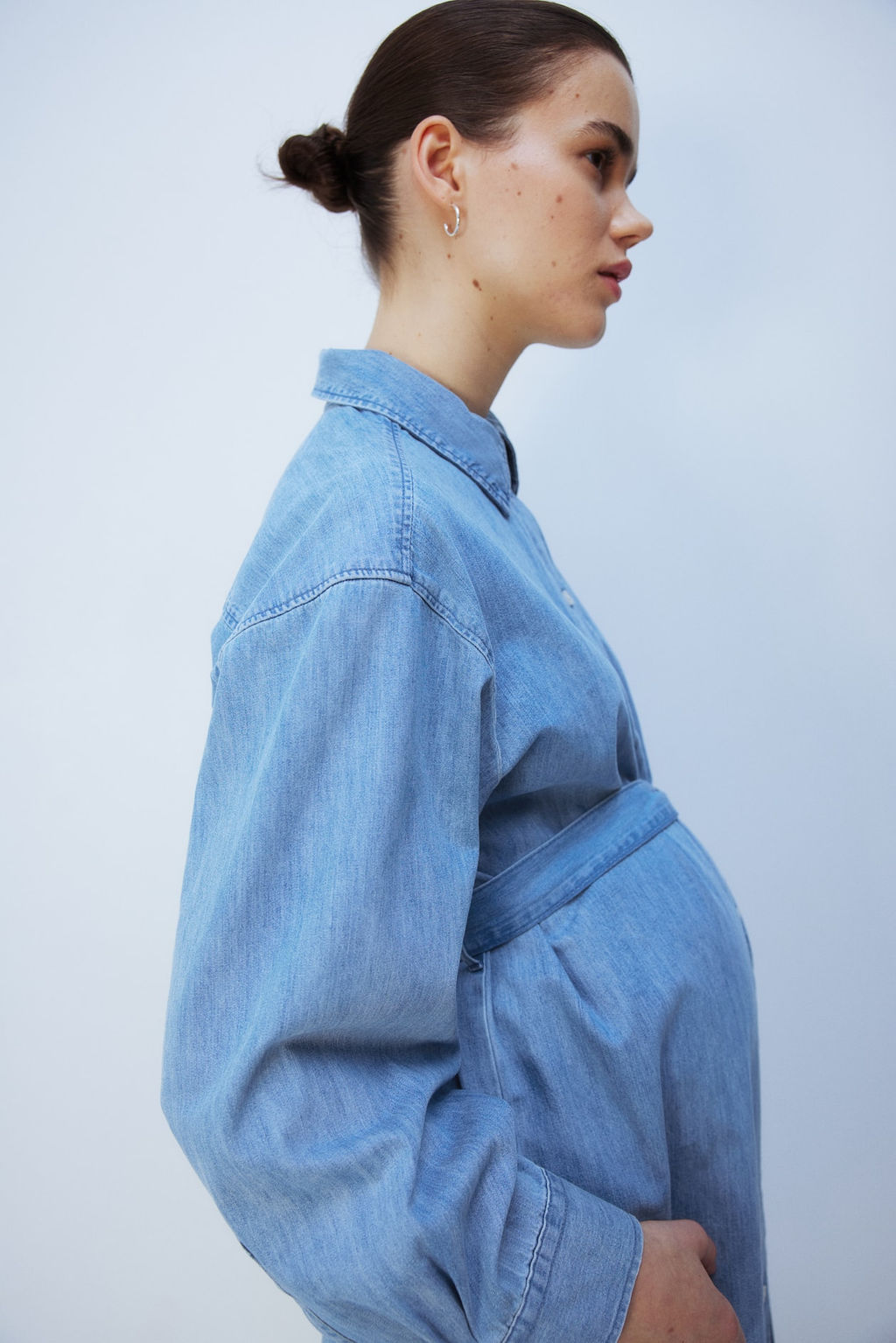 MAMA Vestido camisero denim Before & After - H&m фото 4