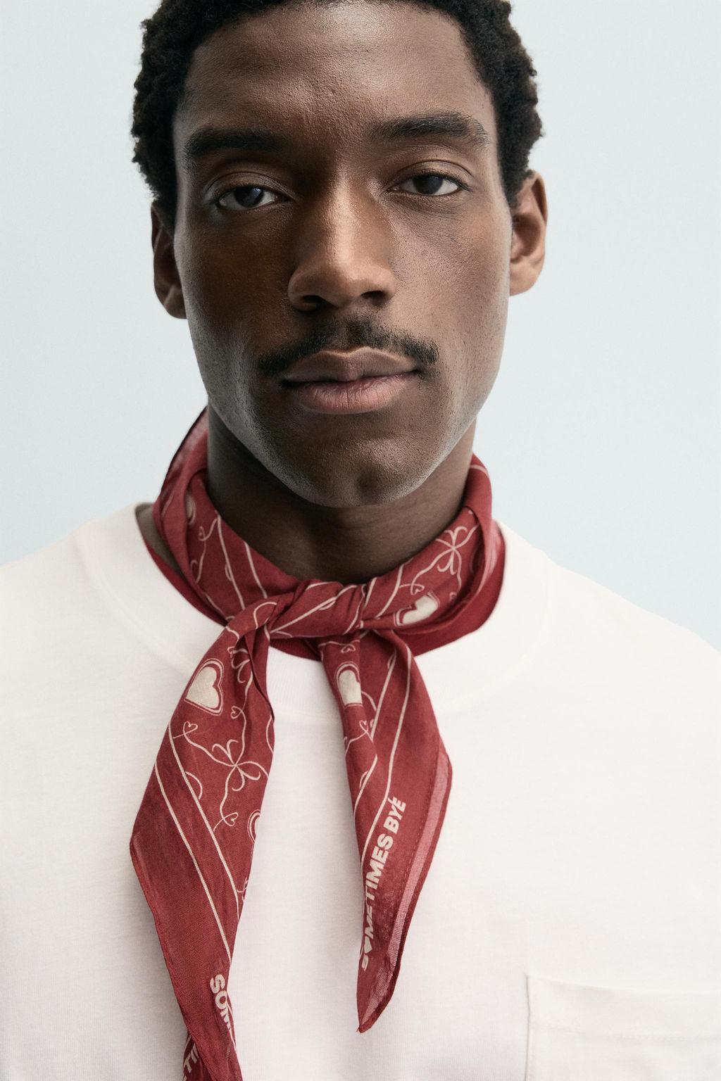 HEART PRINT BANDANA - Zara фото 8