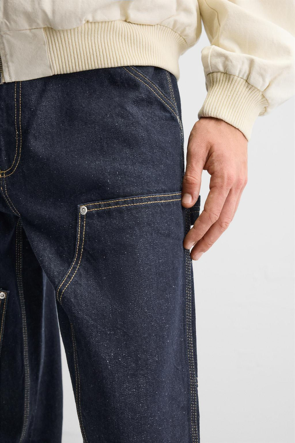 JEANS WITH CARPENTER POCKET - Zara фото 4