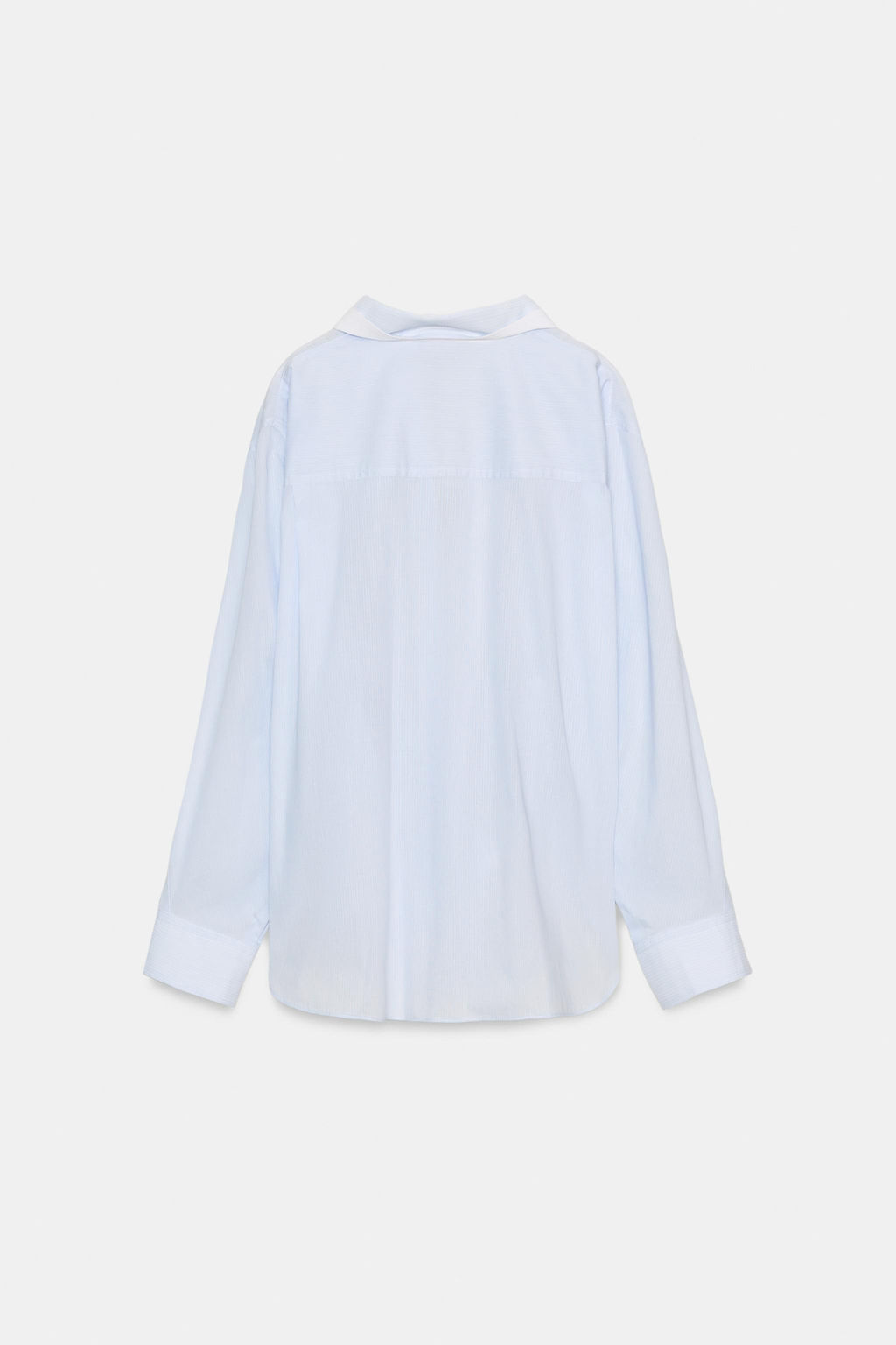 CAMISA OVERSIZE RAYAS MANGA MURCI?LAGO / Azul / Blanco - Zara фото 5