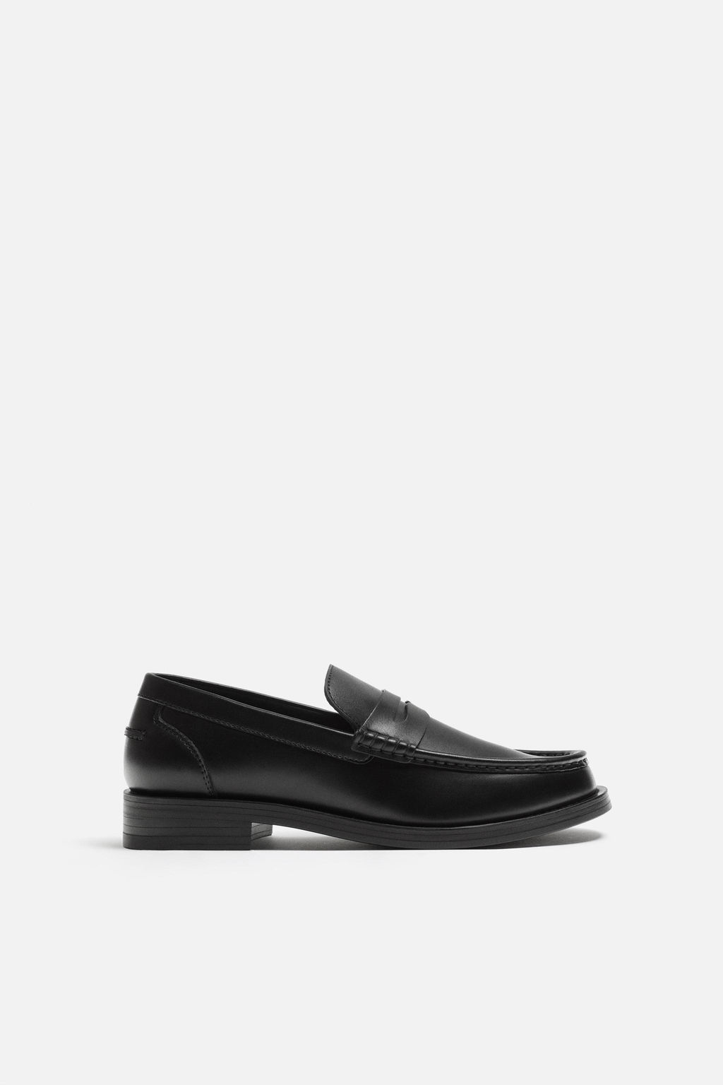 LEATHER PENNY LOAFERS - Zara фото 3