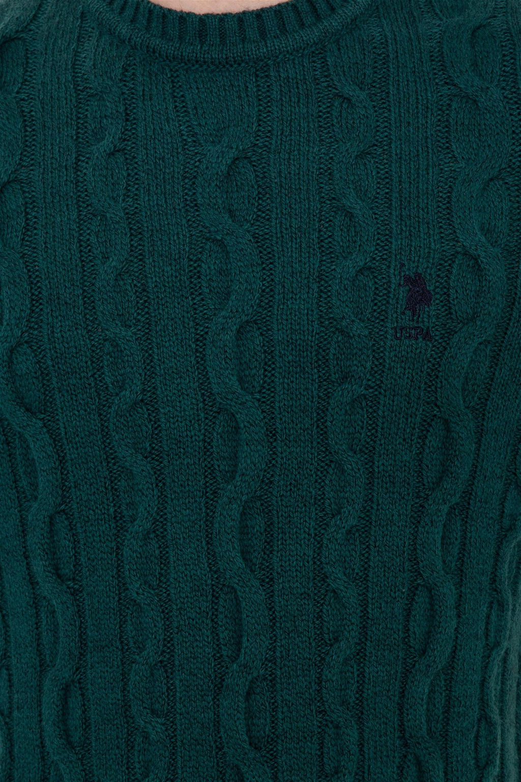 Мужской зеленый свитер Неожиданная скидка в корзине - U.s. polo assn фото 6