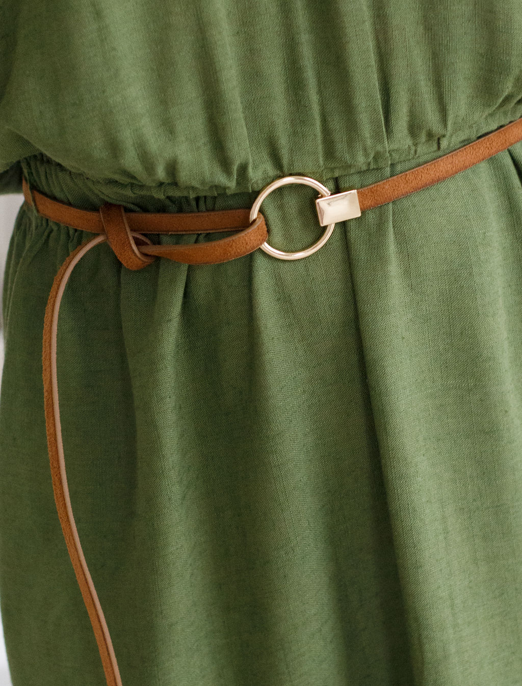 VILATTE / Платье с цельнокроеным рукавом изо льна с вискозой фото 2