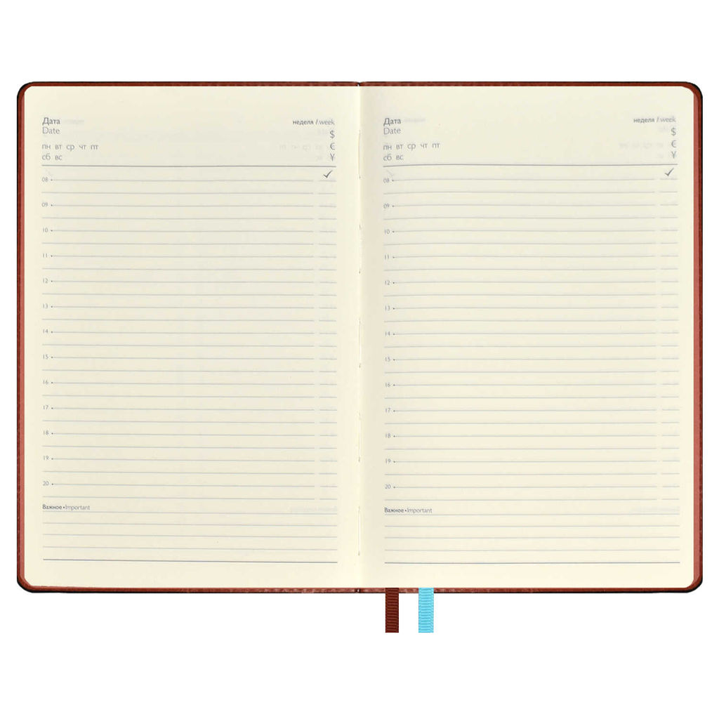 Ежедневник недатированный ESCALADA, А5, 160 л., арт. 63973/ 15 САРИФ КОРИЧНЕВЫЙ  фото 9