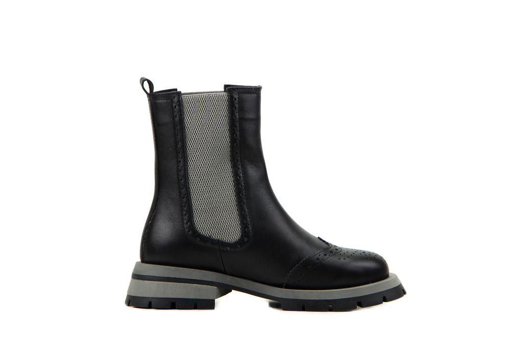 Челси EDART 360.P.1540 bl/gr. black/grey/байка  фото 4