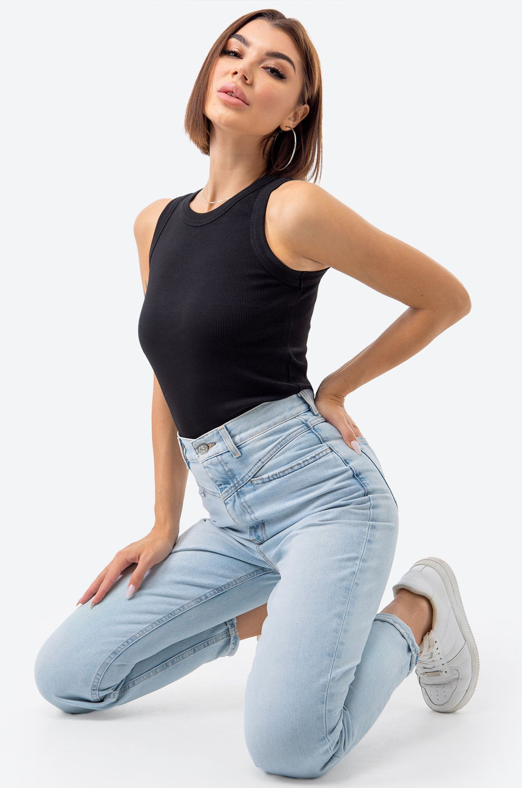 Женская базовая майка из кашкорсе Happy Fox  фото 8