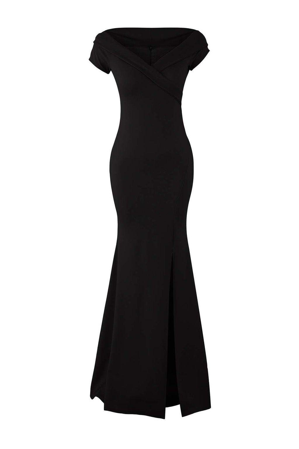Siyah Carmen Yaka Bal?k Kesim Maxi S?k Abiye Gece Mezuniyet Elbisesi TPRSS25AE00191 - Trendyolmilla фото 5