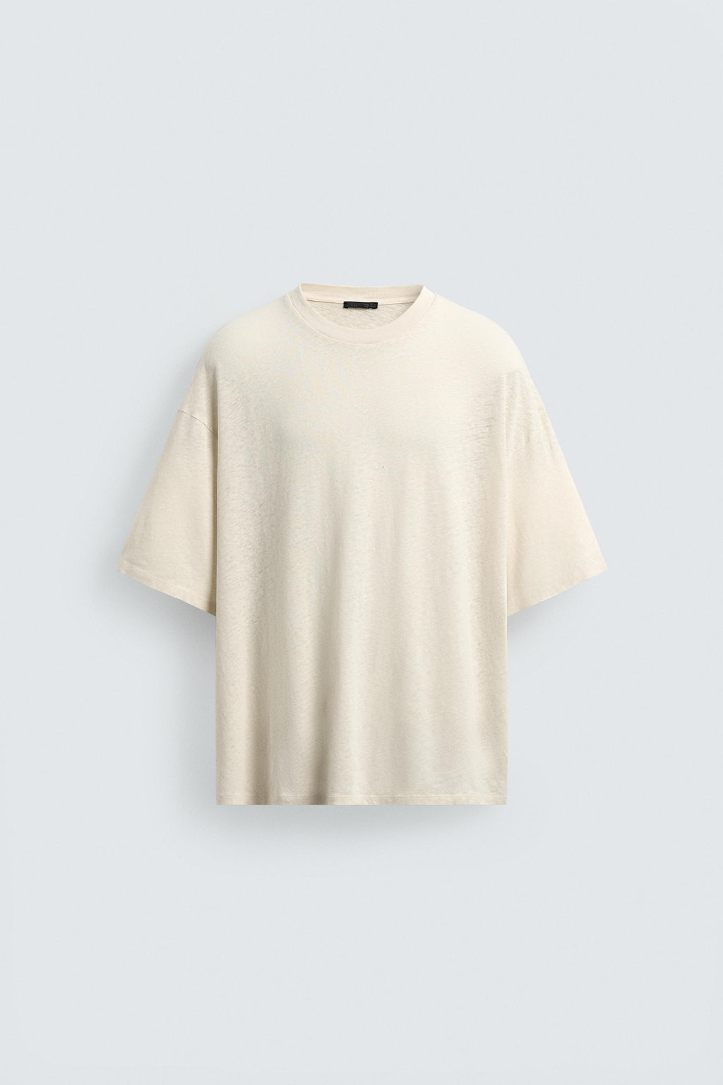 CAMISETA LAVADA ALGOD?N - LINO HAWAII / Blanco roto