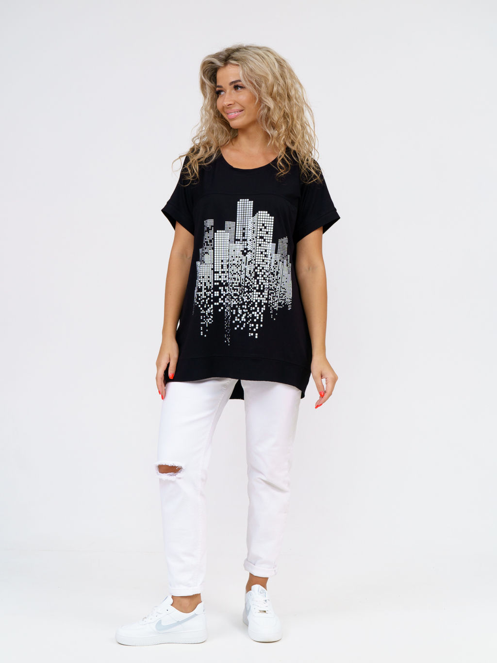 864 Футболка "Черный"