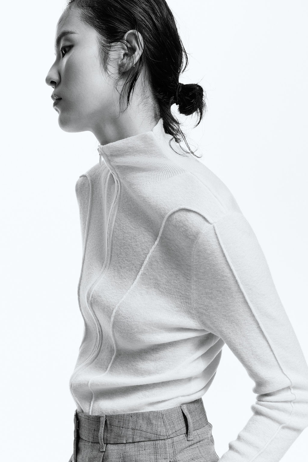 Top en mezcla de cachemira con cremallera - H&m фото 4