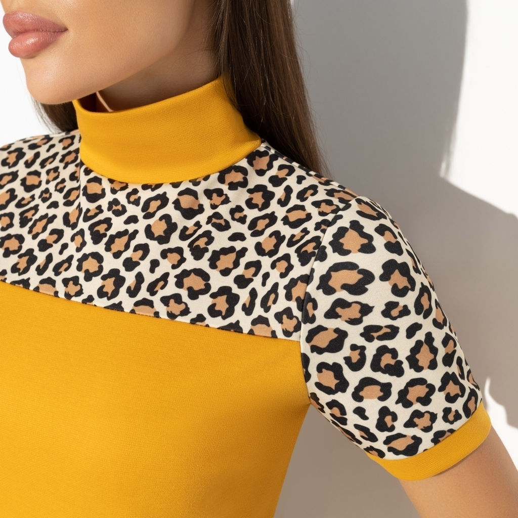 Водолазка комбинированная, С тобой вдвоём (chik) - Charutti фото 3