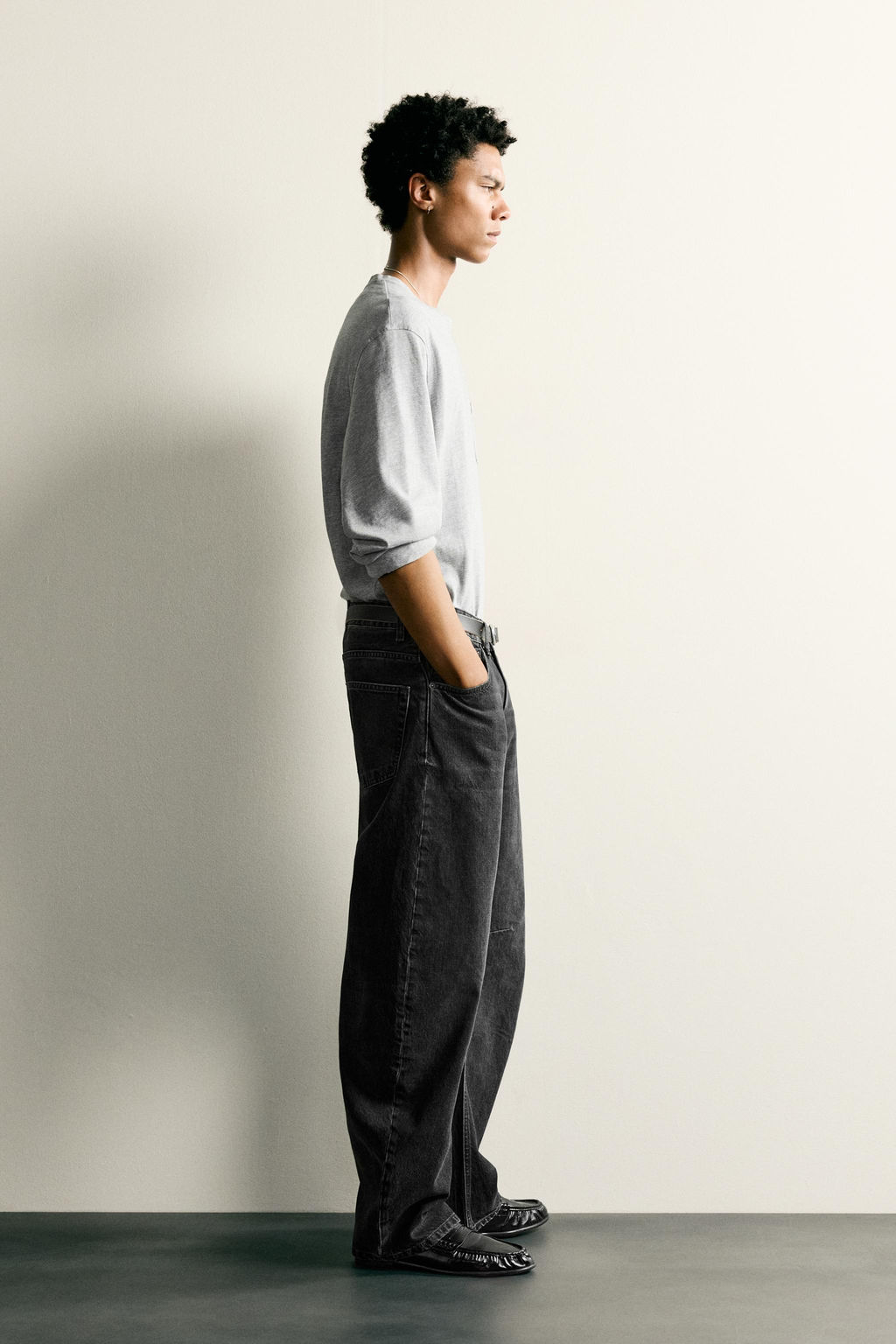 JEANS STRAIGHT BARREL FIT / Carb?n - Zara фото 4