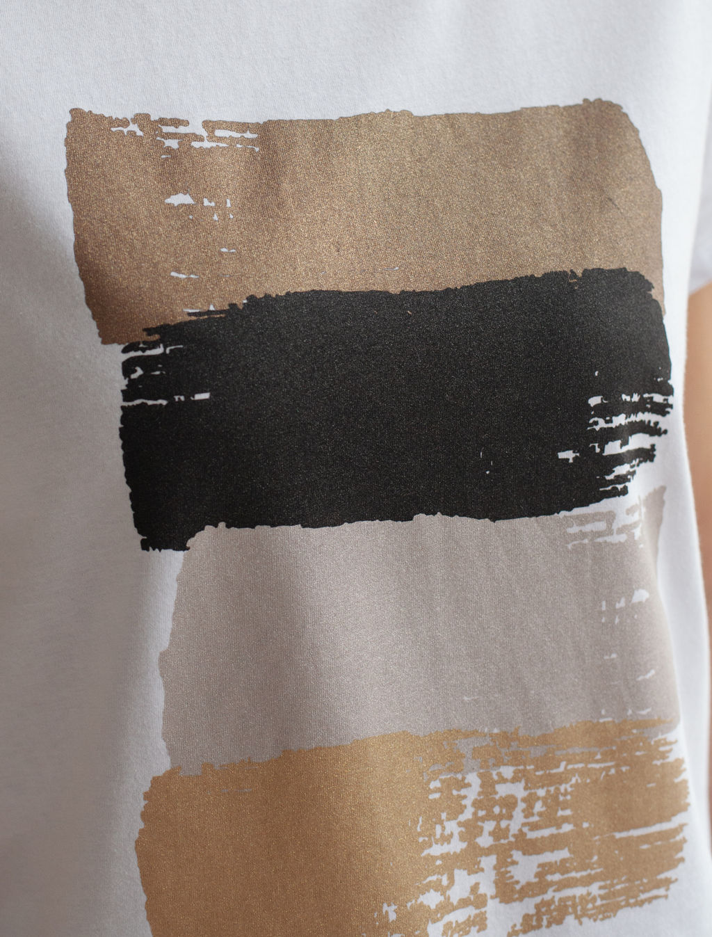 Футболка из 100% хлопка с авторским принтом - Vilatte фото 3